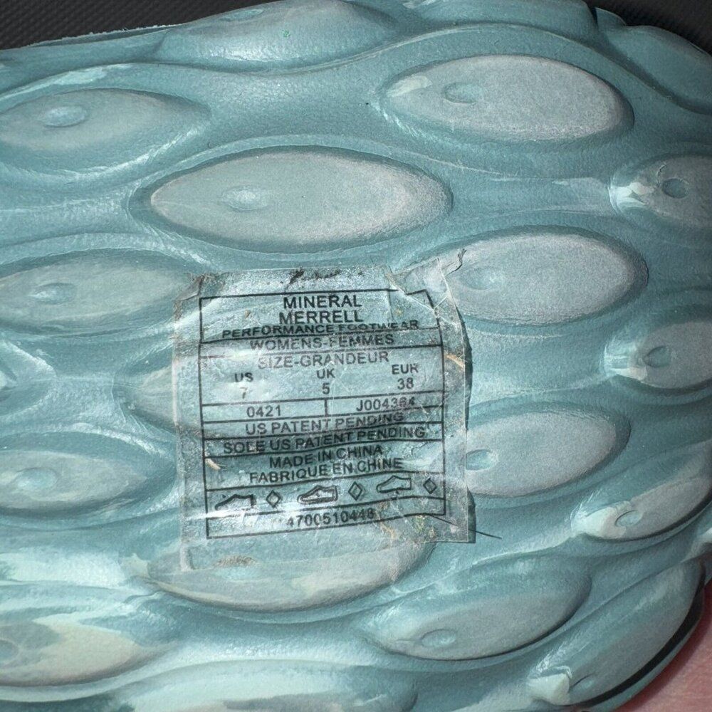 Merrell Mint Green Marbled Slip-On Sandals - Picture 8 of 8